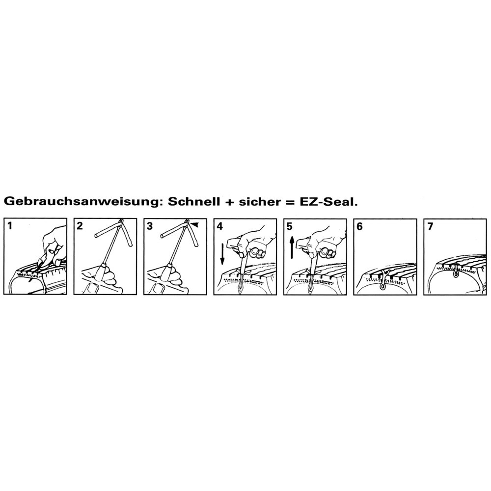 Produktabbildung Nr. 3: KS TOOLS Reifenvulkanisier-Satz für KFZ, 5-tlg, 100 mm Fäden