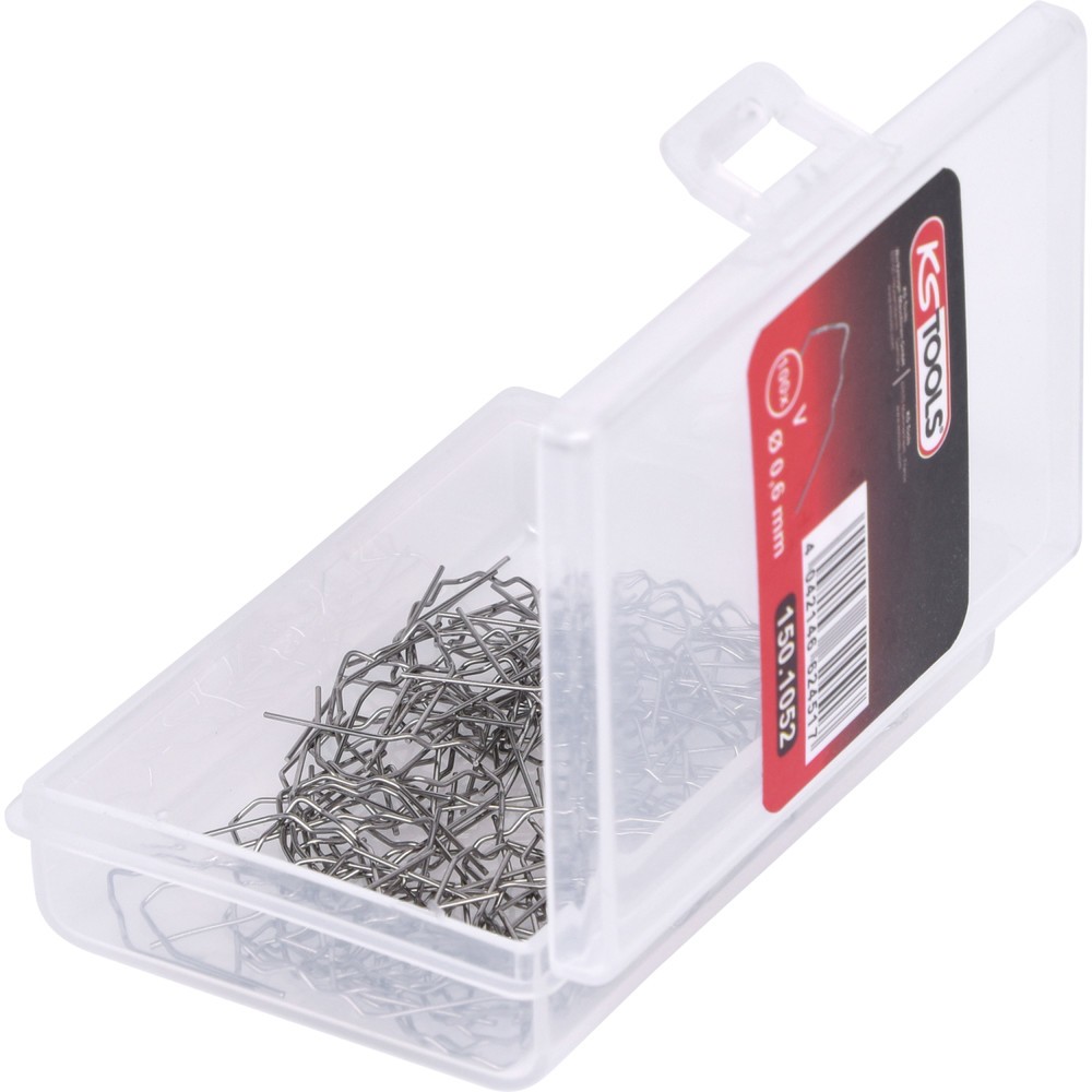Produktabbildung Nr. 2: KS TOOLS Reparaturklammer V-Form Ø 0,6 mm, 100 Stück