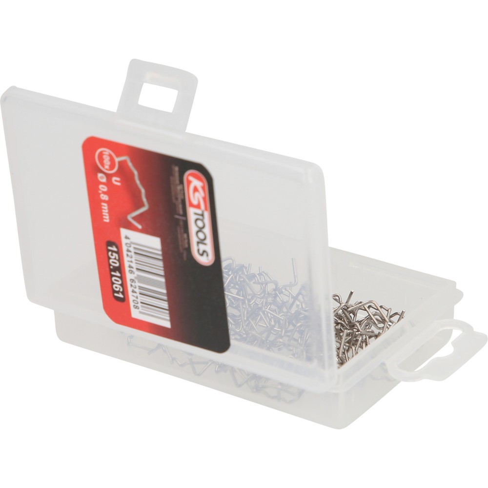 Produktabbildung Nr. 3: KS TOOLS Reparaturklammer abgewinkelte U-Form Ø 0,8 mm, 100 Stück