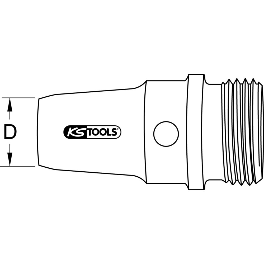 Produktabbildung Nr. 2: KS TOOLS Ring-Stanzeisen mit Gewindeaufnahme, Ø 3mm