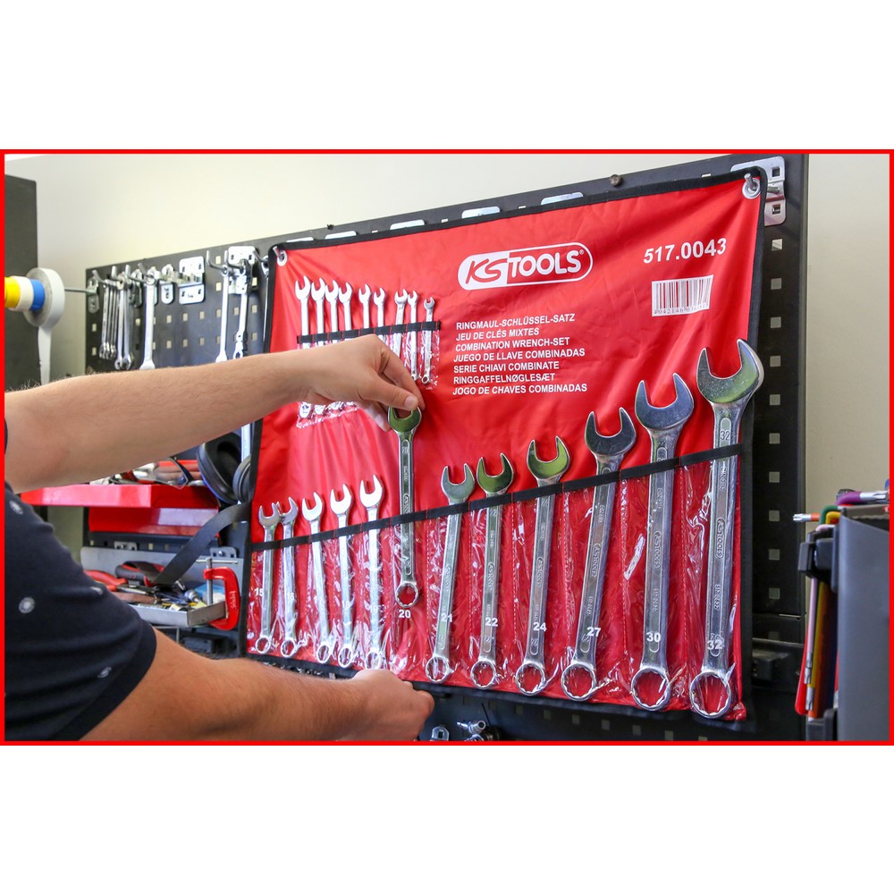 Produktabbildung Nr. 2: KS TOOLS Ringmaulschlüssel-Satz, abgewinkelt, 21-tlg 6-32mm