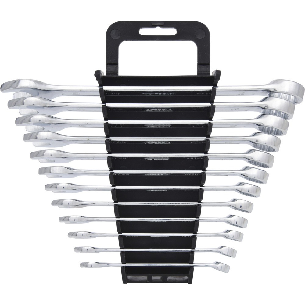 Produktabbildung: KS TOOLS Ringmaulschlüssel-Satz, abgewinkelt, 12-tlg 8-19mm
