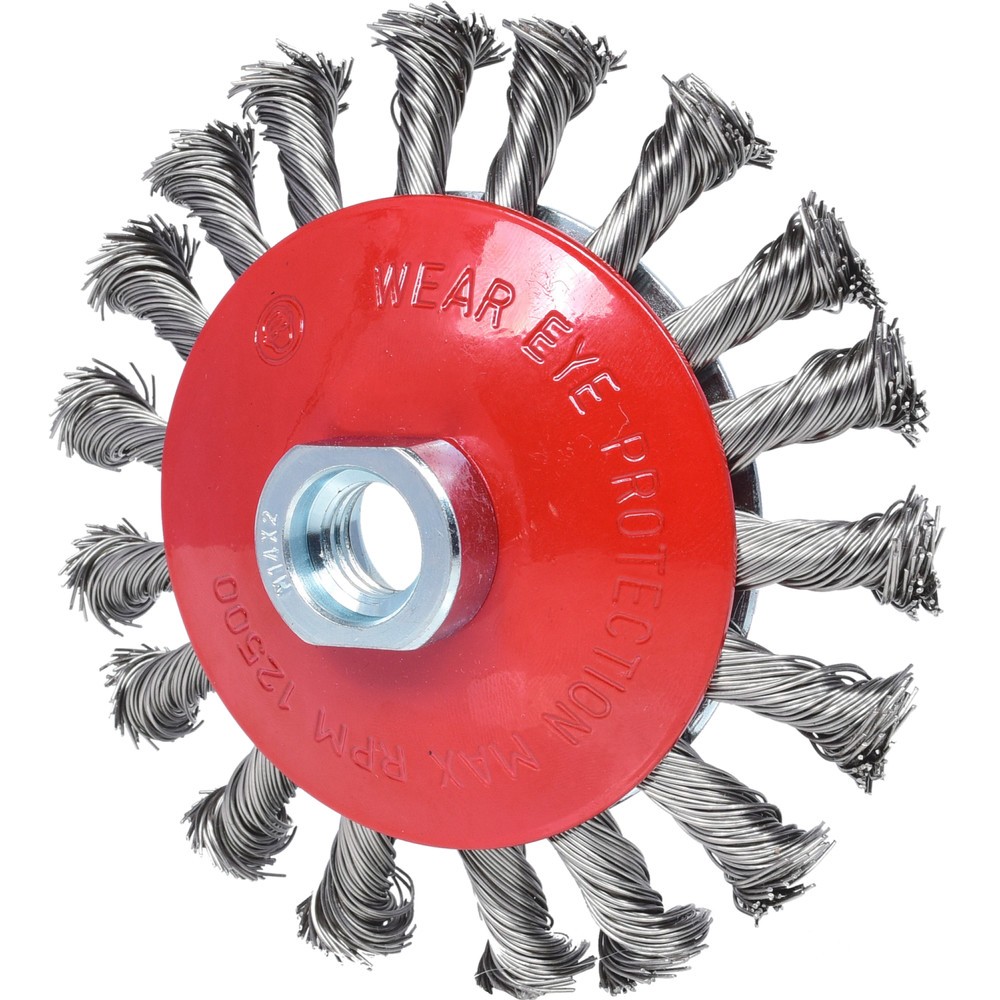 Produktabbildung Nr. 3: KS TOOLS Rostfreie Kegelform-Stahldrahtrundbürste, 0,5mm, Ø 115mm