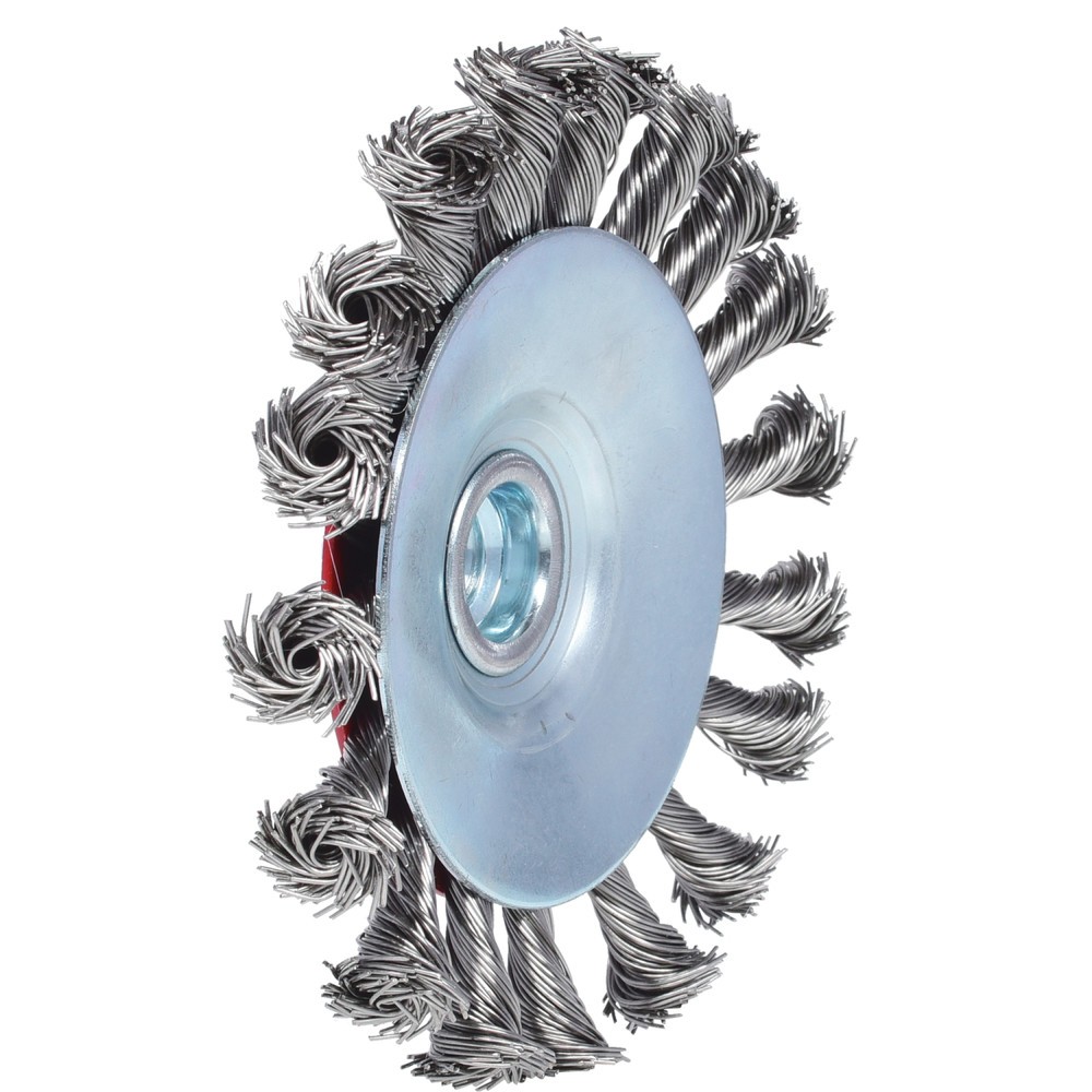 Produktabbildung Nr. 4: KS TOOLS Rostfreie Kegelform-Stahldrahtrundbürste, 0,5mm, Ø 115mm