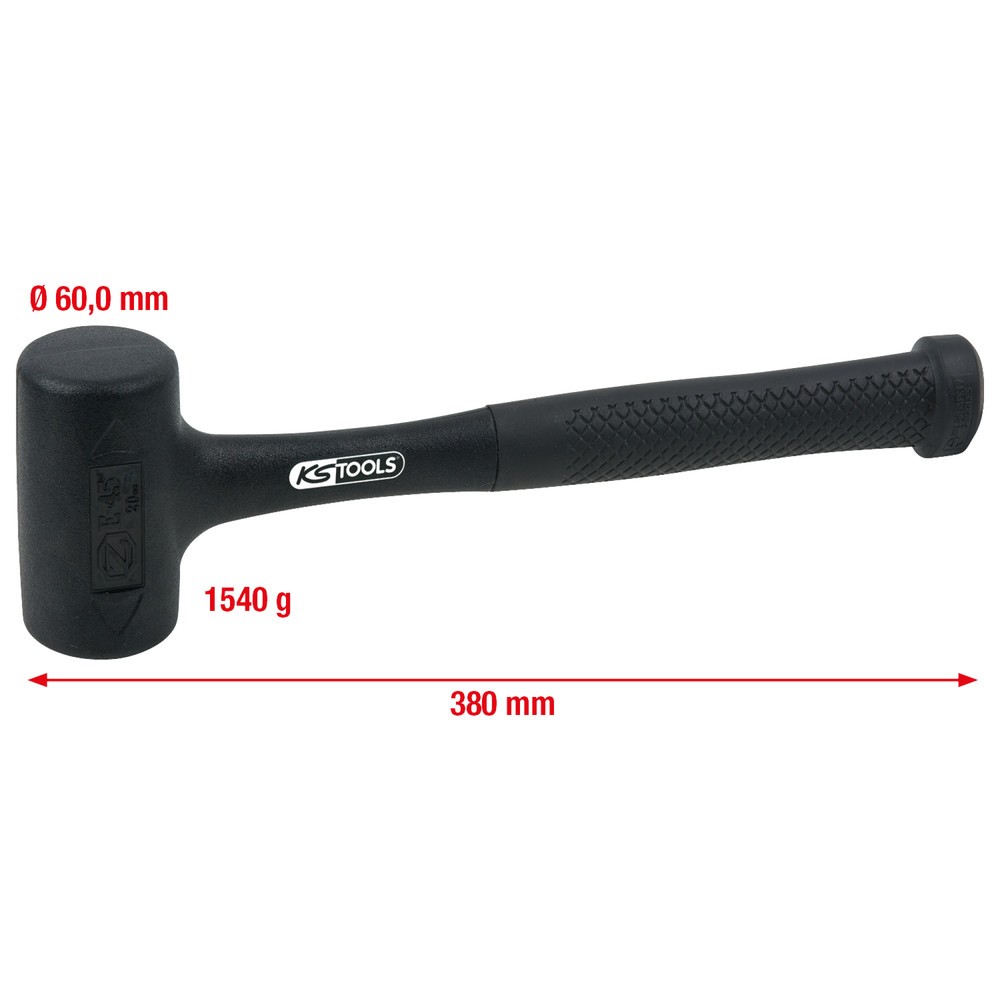 Produktabbildung Nr. 4: KS TOOLS Rückschlagfreier Schonhammer, 1720g