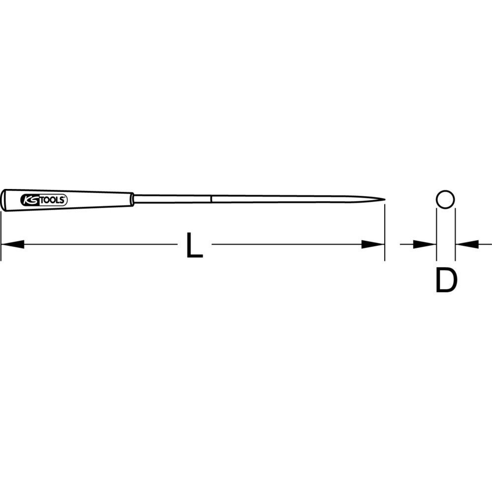 Produktabbildung Nr. 1: KS TOOLS Rund-Nadelfeile, 3mm