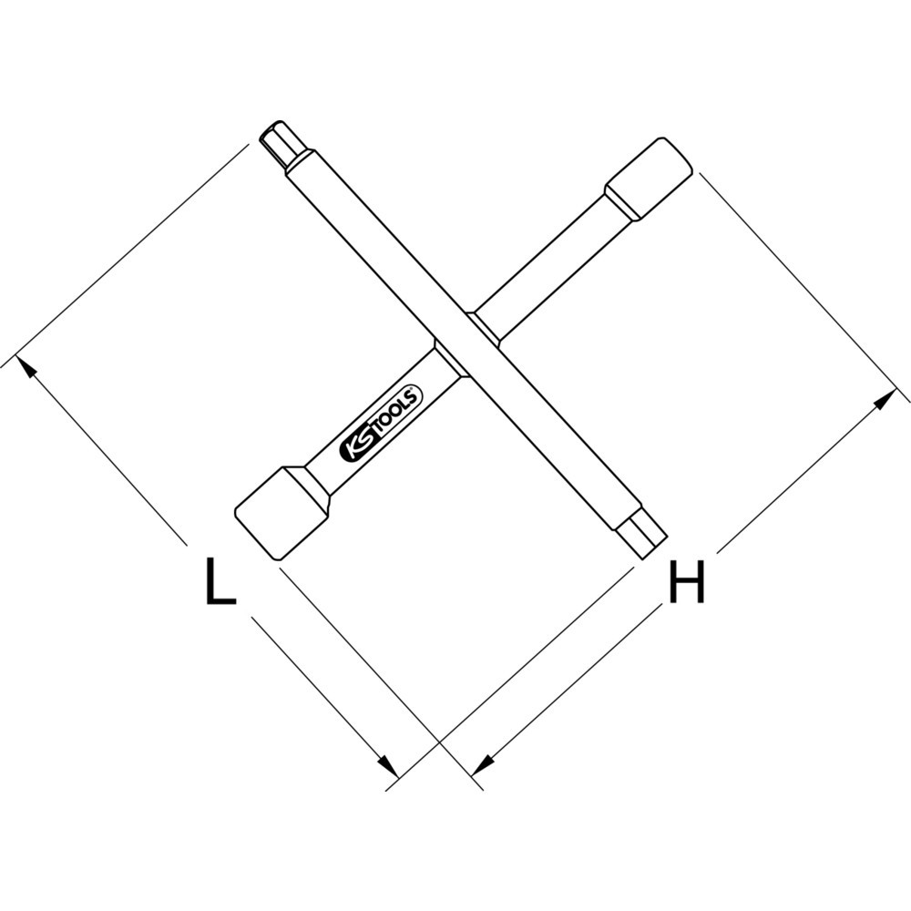 Produktabbildung Nr. 6: KS TOOLS Sanitär-Kreuzschlüssel, 7 Funktionen