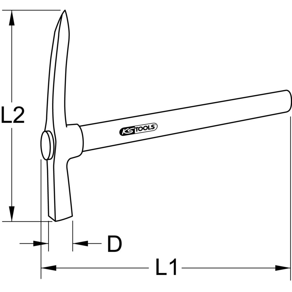Produktabbildung Nr. 1: KS TOOLS Schlackehammer