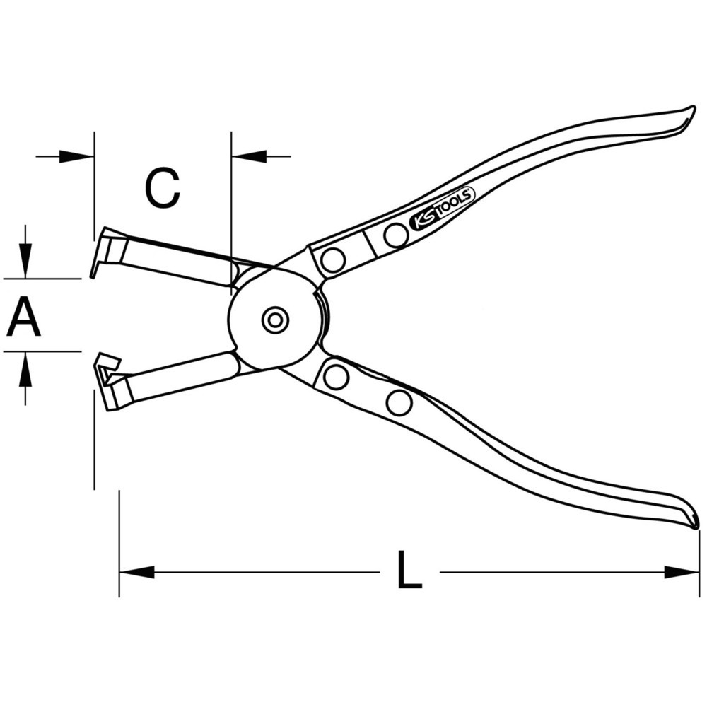 Produktabbildung Nr. 1: KS TOOLS Schlauchbandschneider,abgew.230mm