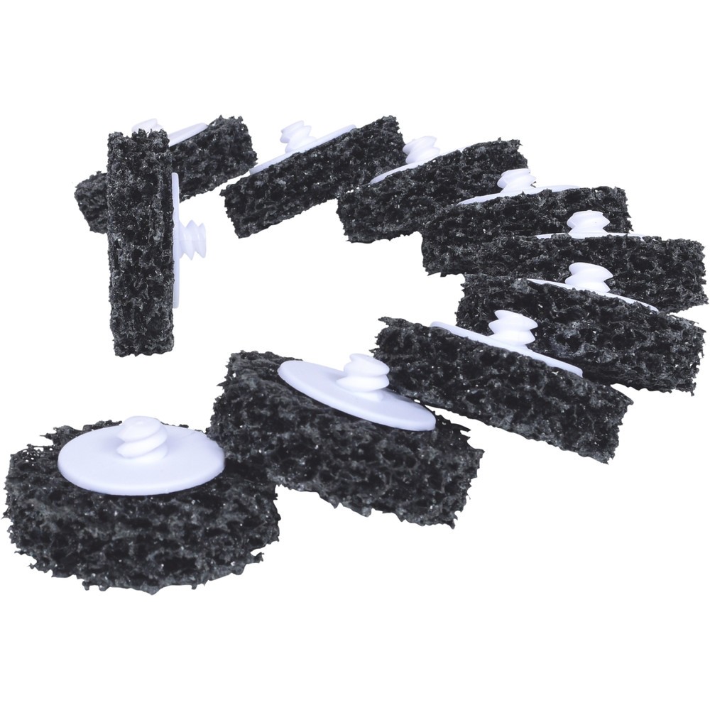 Produktabbildung Nr. 3: KS TOOLS Ersatz-Schleifpads, Ø50mm, Strip Rad schwarz, 10er Pack