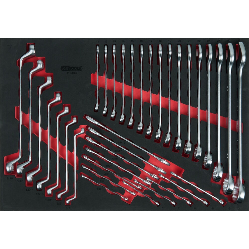 Produktabbildung: KS TOOLS Schlüssel-Satz, 35-tlg, 1/1 Systemeinlage