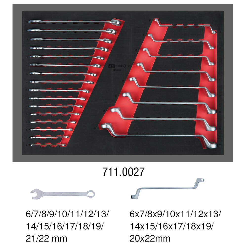 Produktabbildung Nr. 3: KS TOOLS Schlüssel-Satz, 24-tlg in 1/1 Systemeinlage
