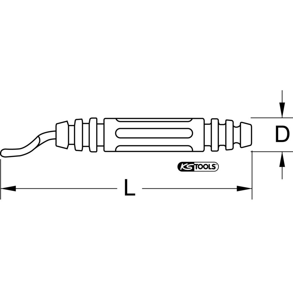 Produktabbildung Nr. 2: KS TOOLS Schnell-Entgrater, 88x12mm