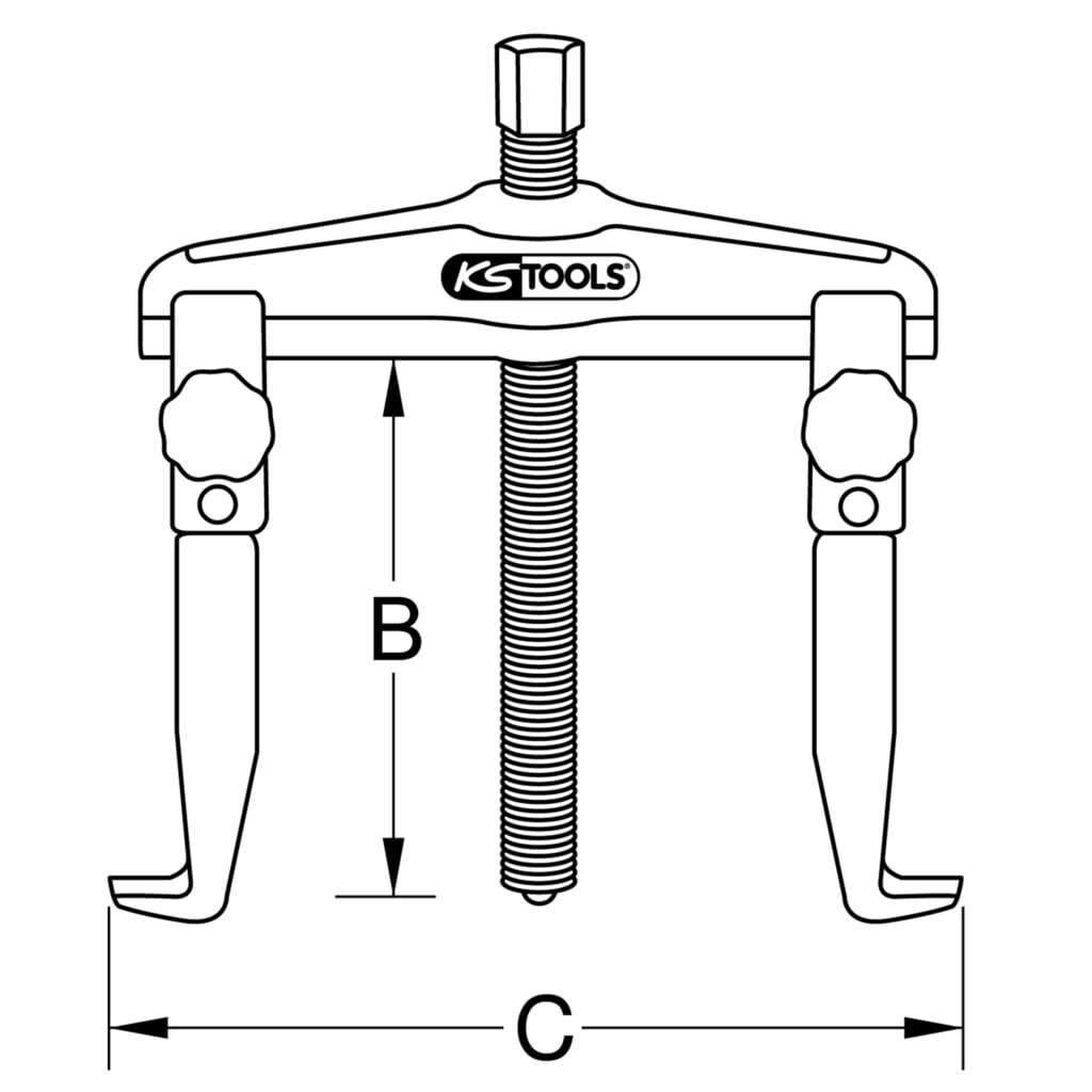 KS TOOLS Schnellspann-Universal-Abzieher-Satz, 7-tlg 20-90mm Produktabbildung Nr. 11: KS TOOLS Schnellspann-Universal-Abzieher-Satz, 7-tlg 20-90mm