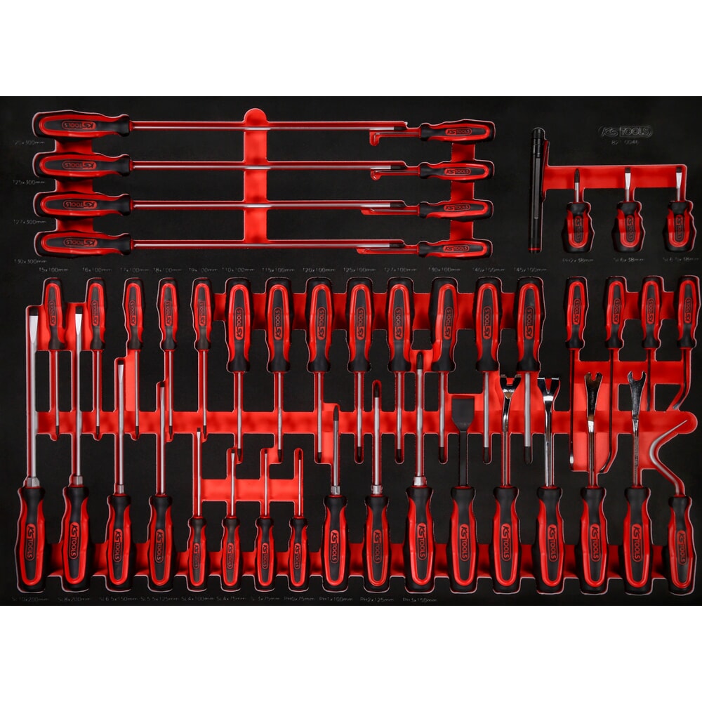Produktabbildung Nr. 1: KS TOOLS Schraubendreher-Satz in Schaumstoffeinlage, 46-tlg