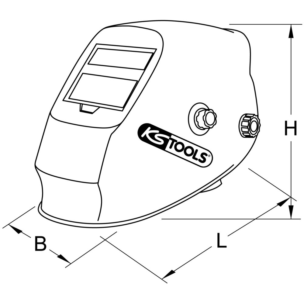 Produktabbildung Nr. 7: KS TOOLS Schweißer-Schutzhelm, Racing Design