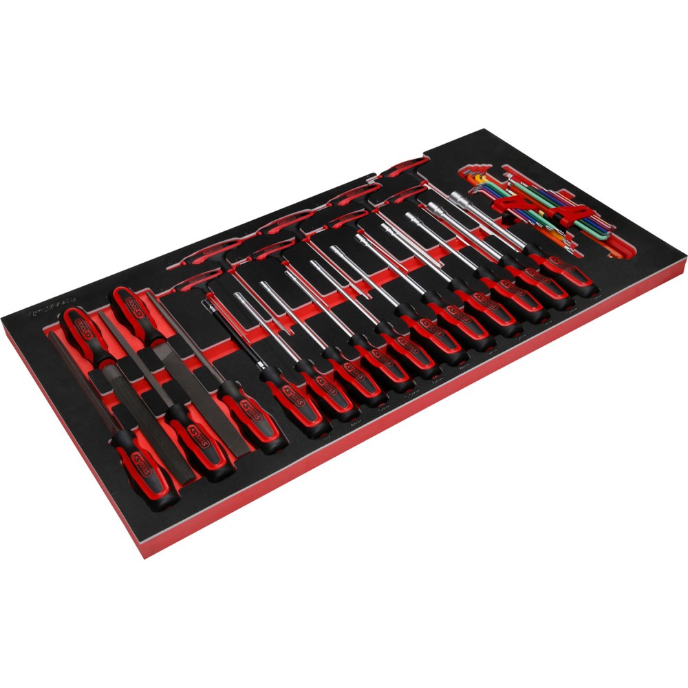 Produktabbildung Nr. 5: KS TOOLS Schraubendreher- / und Feilen-Satz in Schaumstoffeinlage, 42-tlg