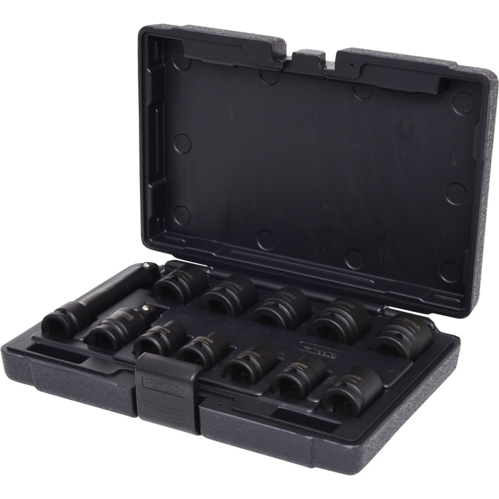 Produktabbildung Nr. 1: KS TOOLS 1/2" Sechskant-Kraft-Stecknuss-Satz, kurz, 12-tlg