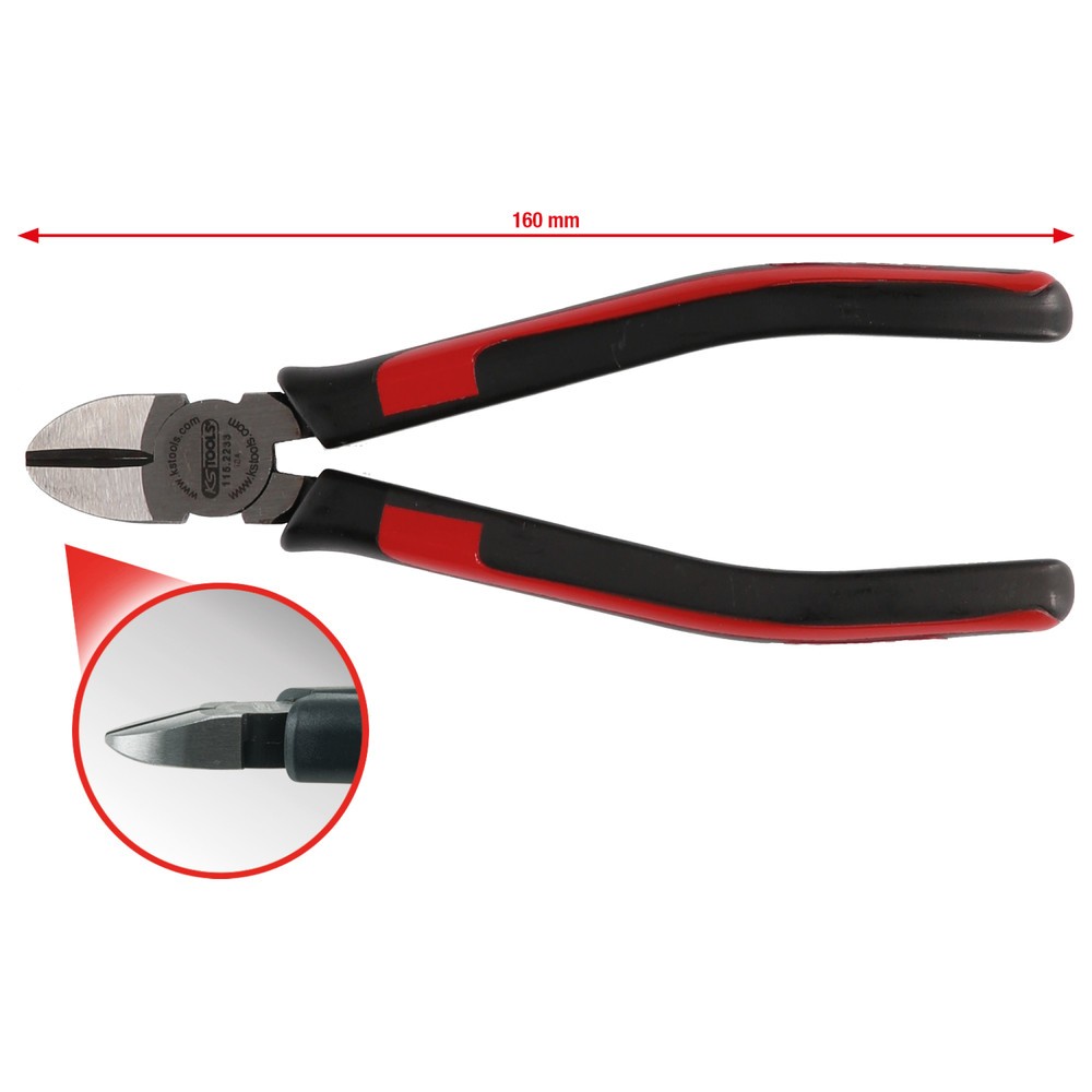 Produktabbildung Nr. 2: KS TOOLS SlimPOWER Diagonal-Seitenschneider, 160mm