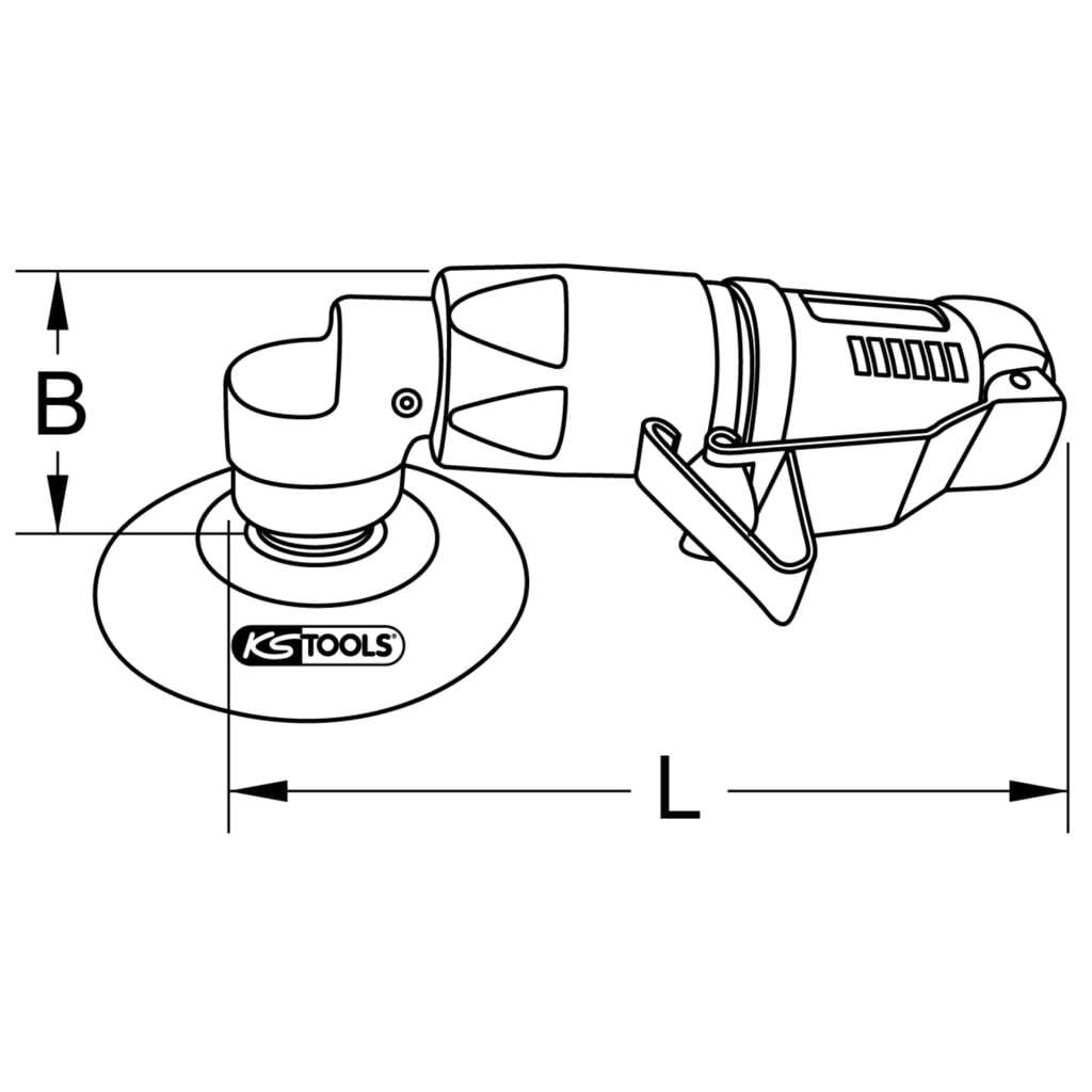 KS TOOLS 1/4" SlimPOWER Mini-Druckluft-Polierer Produktabbildung Nr. 11: KS TOOLS 1/4" SlimPOWER Mini-Druckluft-Polierer