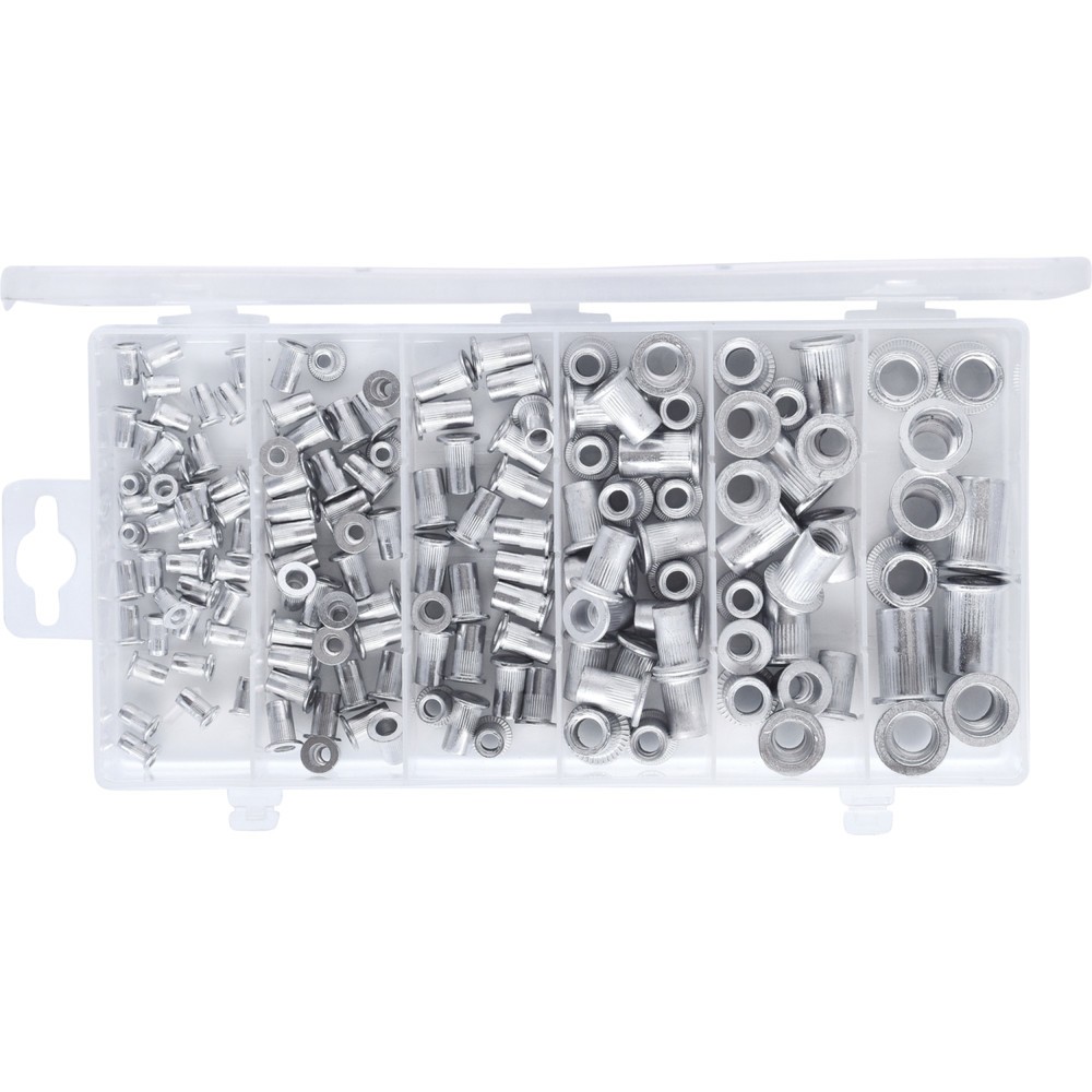 Produktabbildung Nr. 7: KS TOOLS Sortiment Gewindenieten, Aluminium, M3x9mm-M10x21mm, 150-tlg