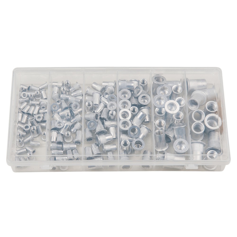 Produktabbildung Nr. 9: KS TOOLS Sortiment Gewindenieten, Aluminium, M3x9mm-M10x21mm, 150-tlg