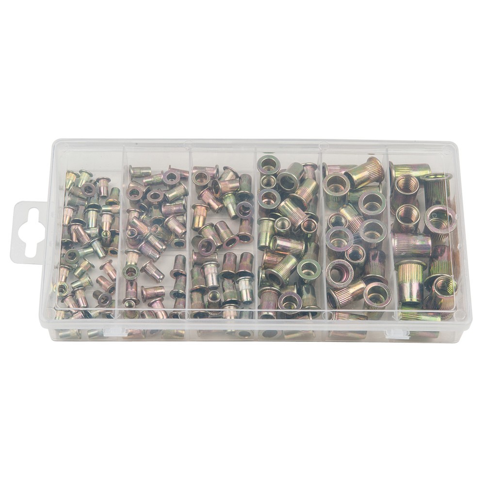 Produktabbildung Nr. 9: KS TOOLS Sortiment Gewindenieten, Stahl, M3x9mm-M10x21mm, 150-tlg