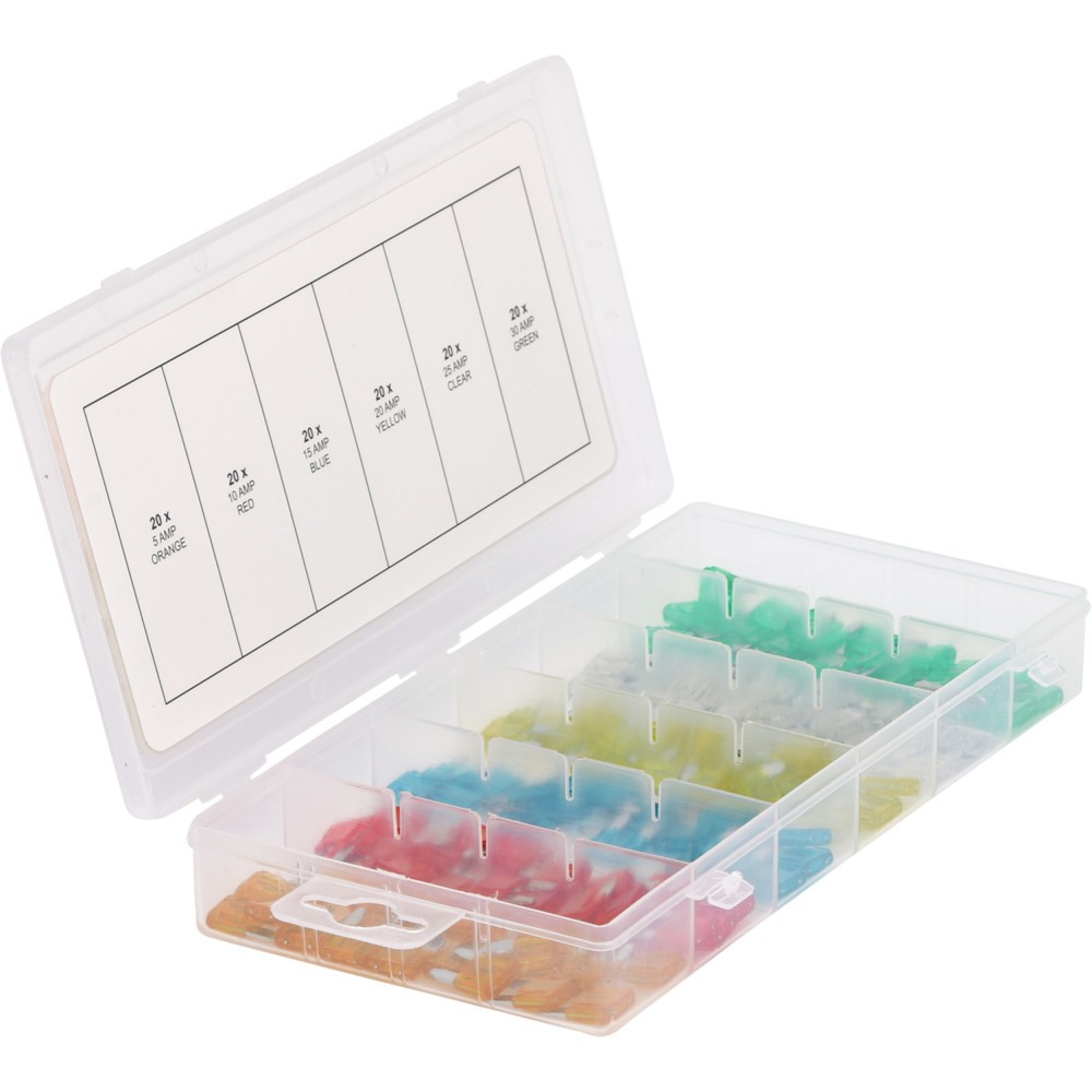 Produktabbildung Nr. 5: KS TOOLS Sortiment Mini-Sicherungen, 5-30A, 120-tlg