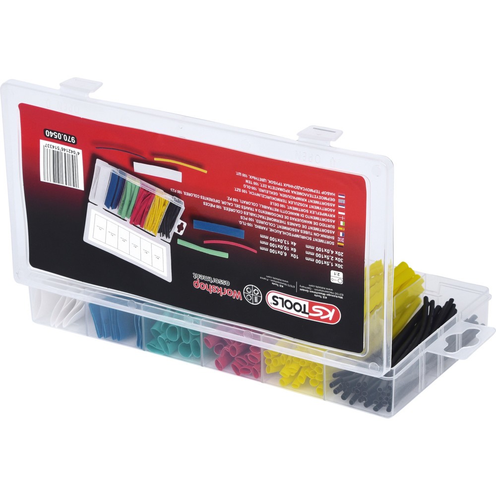 Produktabbildung Nr. 5: KS TOOLS Sortiment Schrumpfschläuche, farbig, 100-tlg