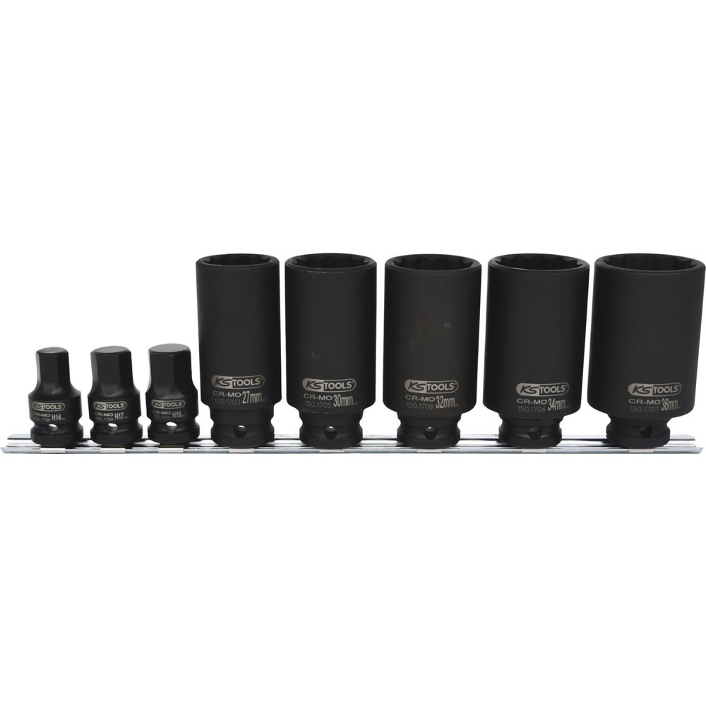 Produktabbildung Nr. 1: KS TOOLS 1/2" Spezial-Gelenkwellen-Stecknuss-Satz, 8-tlg