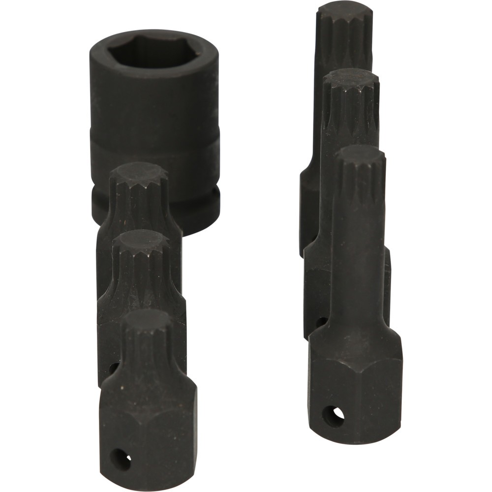 Produktabbildung Nr. 13: KS TOOLS 1/2" Spezial-Kraft-Bit-Stecknuss-Satz Vielzahn, 7-tlg M14-M18