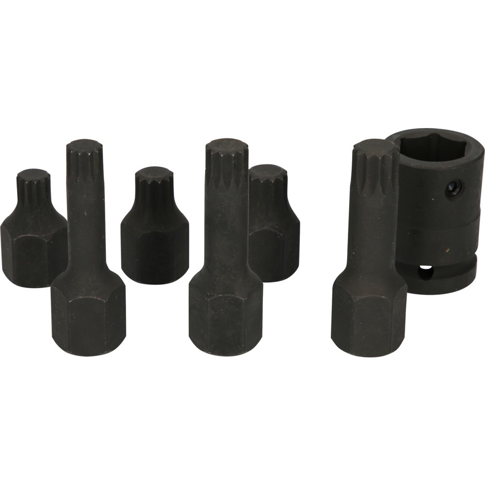 Produktabbildung Nr. 14: KS TOOLS 1/2" Spezial-Kraft-Bit-Stecknuss-Satz Vielzahn, 7-tlg M14-M18