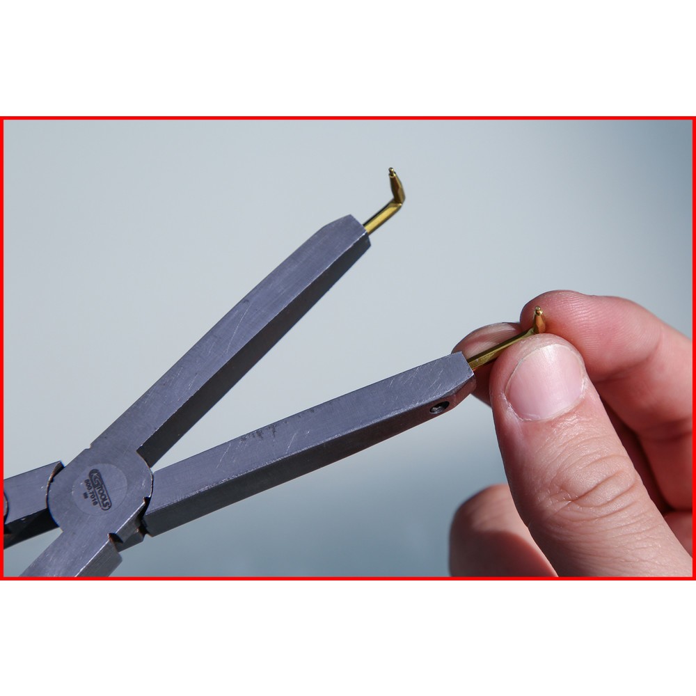 Produktabbildung Nr. 2: KS TOOLS Spitzenpaar für Doppelgelenk-Sicherungszangen, 1,0 mm, 90° abgewinkelt