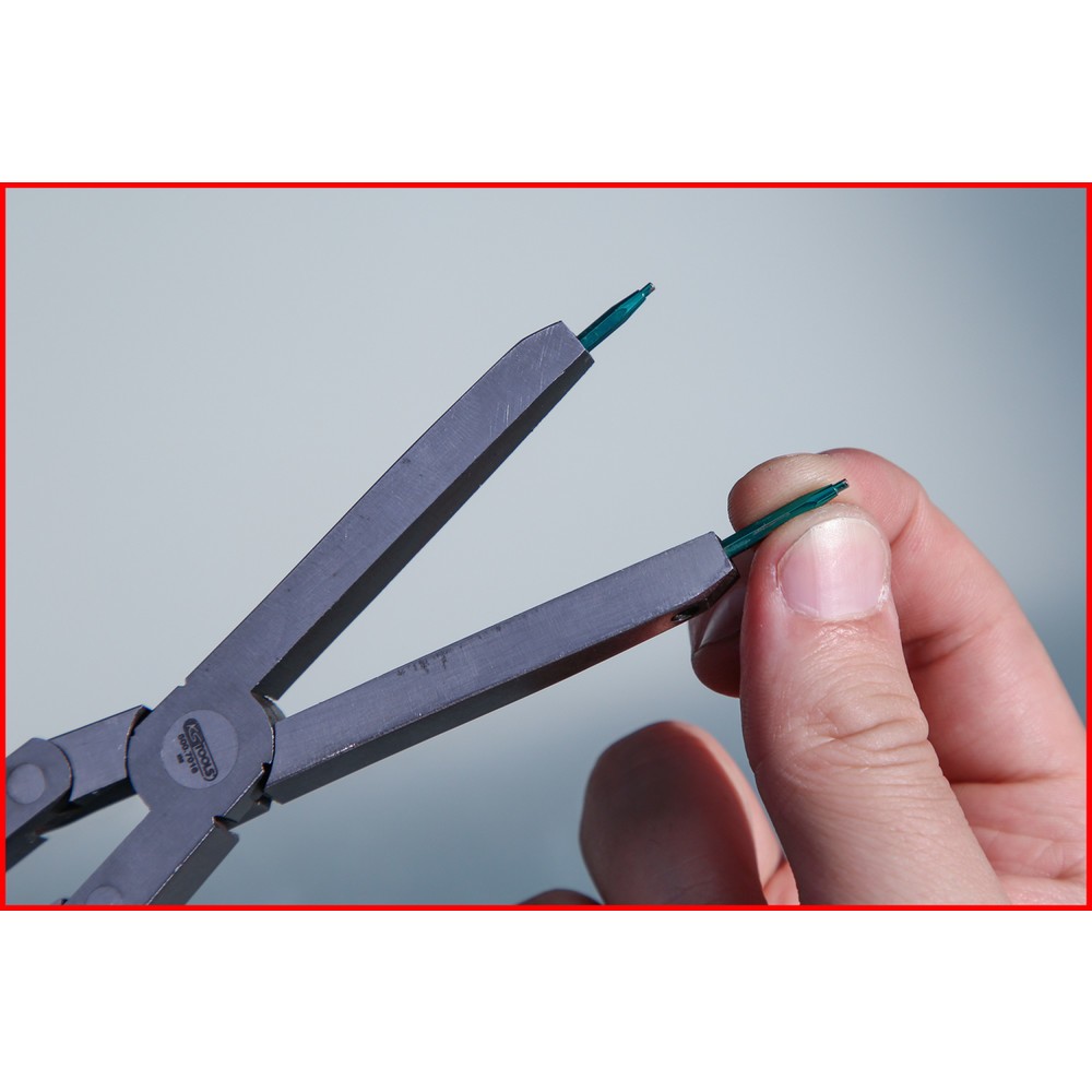 Produktabbildung Nr. 2: KS TOOLS Spitzenpaar für Doppelgelenk-Sicherungszangen, 1,3 mm, gerade