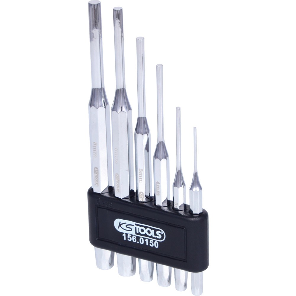 KS TOOLS Splintentreibersatz, hochglanz verchromt, 6-tlg Produktabbildung: KS TOOLS Splintentreibersatz, hochglanz verchromt, 6-tlg