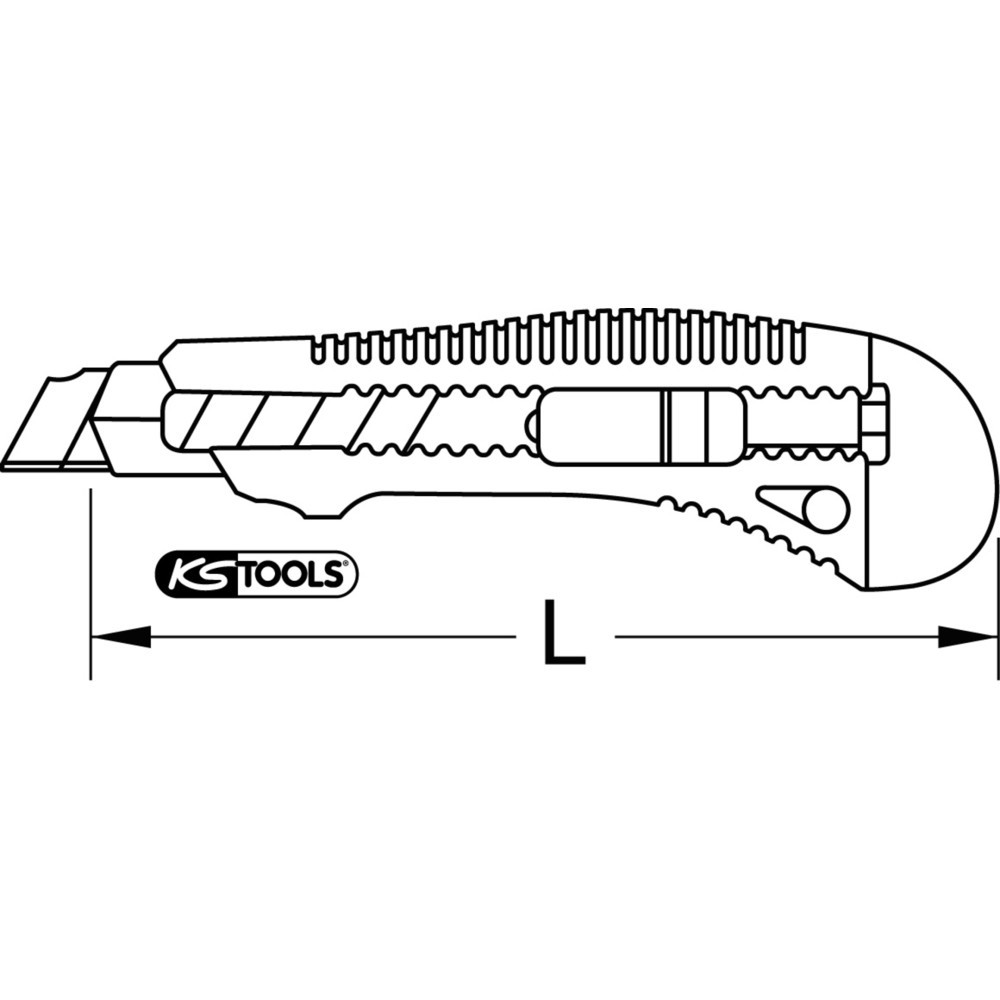 Produktabbildung Nr. 5: KS TOOLS Standard-Universal-Abbrechklingen-Messer, 140mm