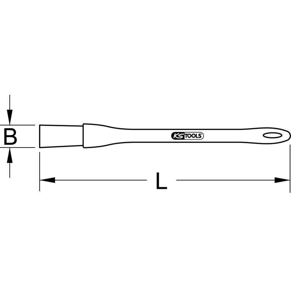 Produktabbildung Nr. 3: KS TOOLS Staubpinsel mit Schutzisolierung, gerade, 180mm