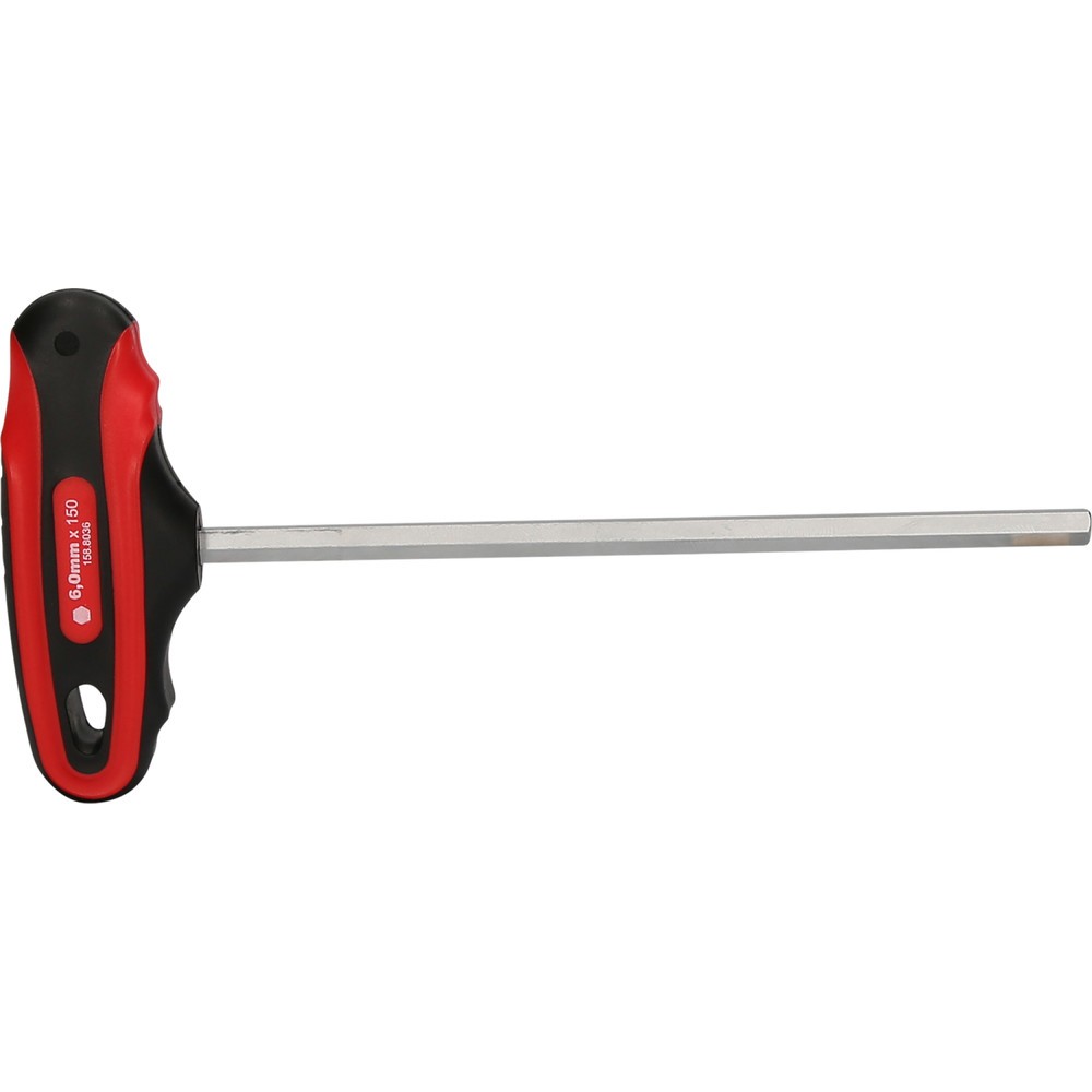 Produktabbildung Nr. 3: KS TOOLS T-Griff-Innensechskant-Schlüssel, 6mm, 185mm