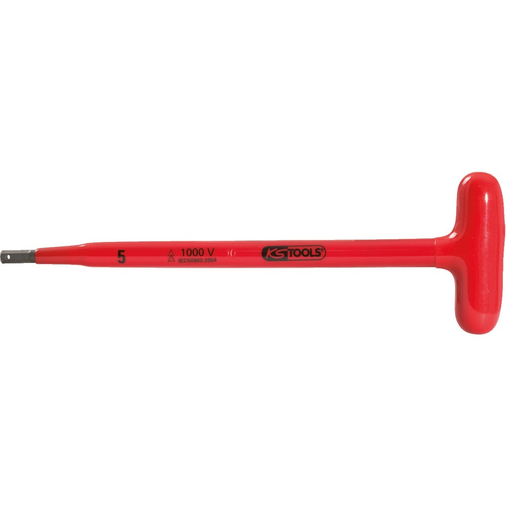 Produktabbildung Nr. 2: KS TOOLS T-Griff-Innensechskant-Stiftschlüssel mit Schutzisolierung, 3x120mm