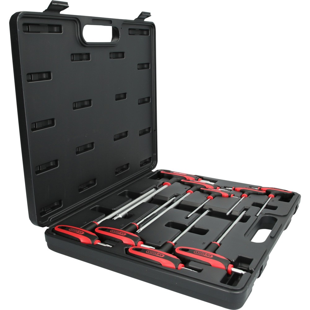 Produktabbildung Nr. 6: KS TOOLS T-Griff-Schlüssel-Satz, Torx mit Bohrung,9-tlgTB10-TB50