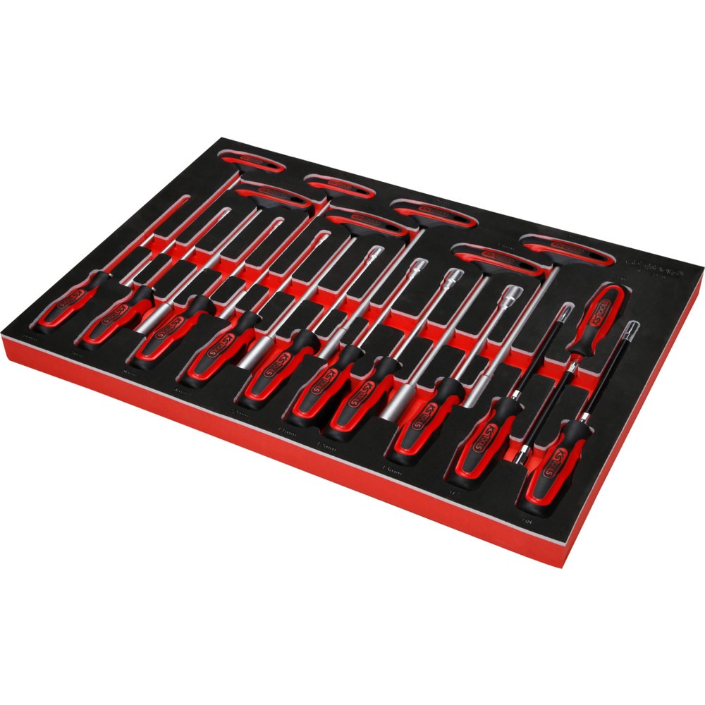 Produktabbildung Nr. 4: KS TOOLS T-Griff-Winkelstiftschlüssel-Satz in Schaumstoffeinlage, 18-tlg