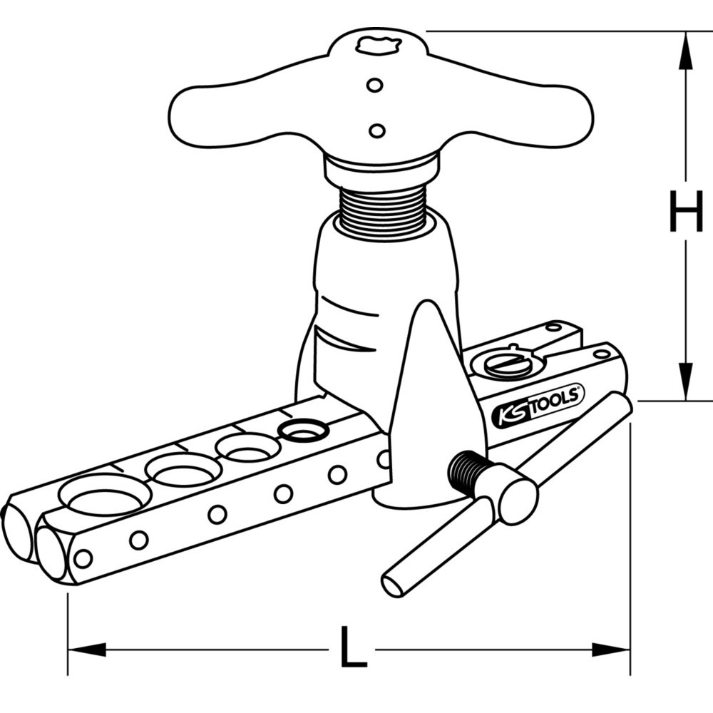 Produktabbildung Nr. 3: KS TOOLS Taumelbördelgerät, metrisch, 6-18mm