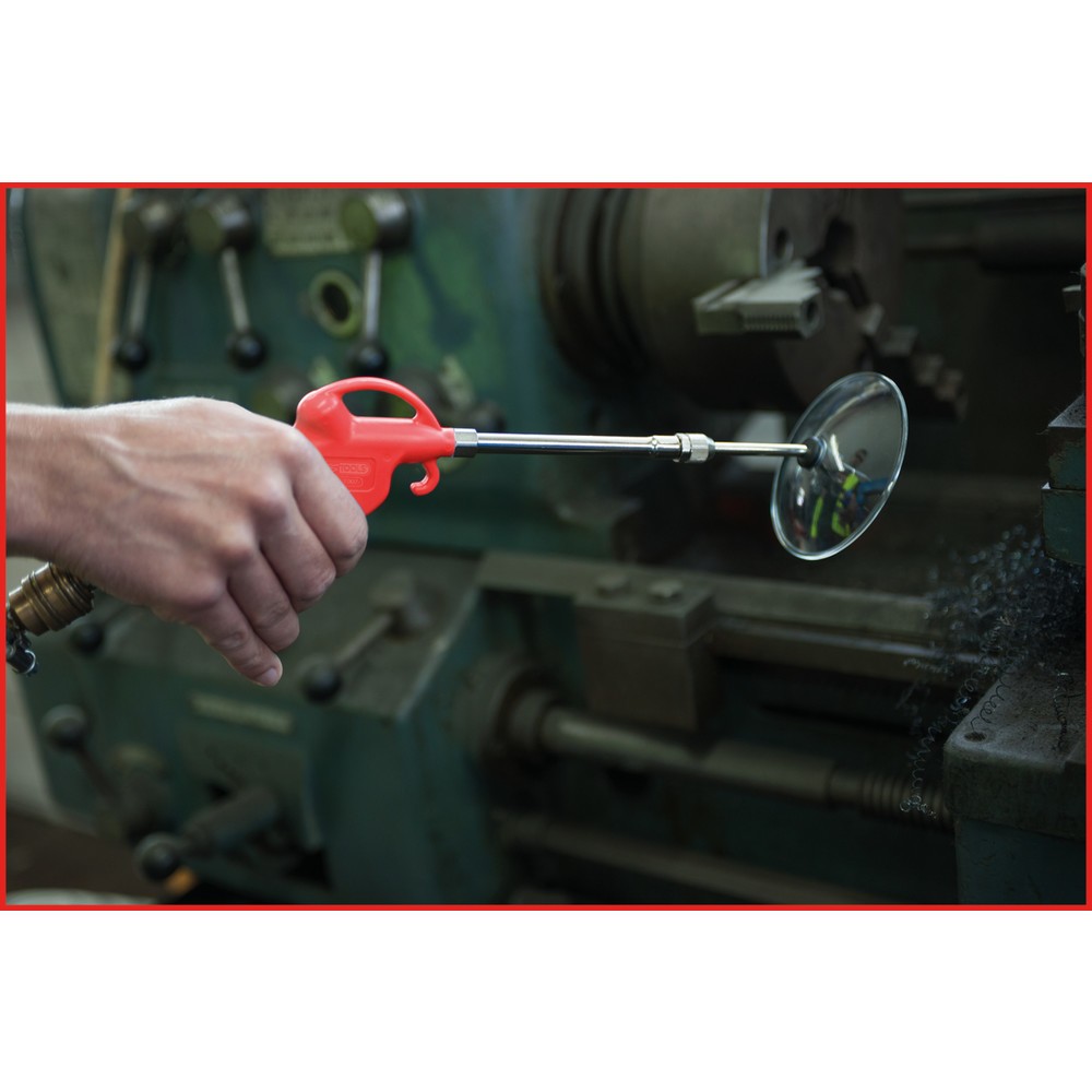Produktabbildung Nr. 2: KS TOOLS Teleskop-Druckluft-Ausblaspistole 90-190mm mit Schutzschild
