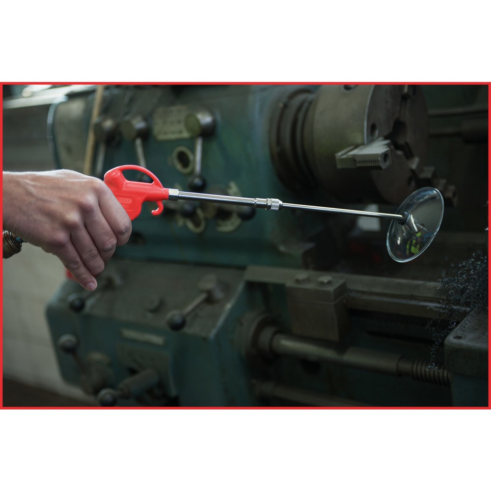 Produktabbildung Nr. 3: KS TOOLS Teleskop-Druckluft-Ausblaspistole 90-190mm mit Schutzschild