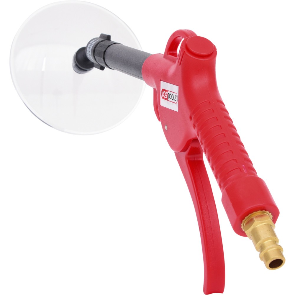 Produktabbildung Nr. 5: KS TOOLS Teleskop-Druckluft-Ausblaspistole 90-190mm mit Schutzschild