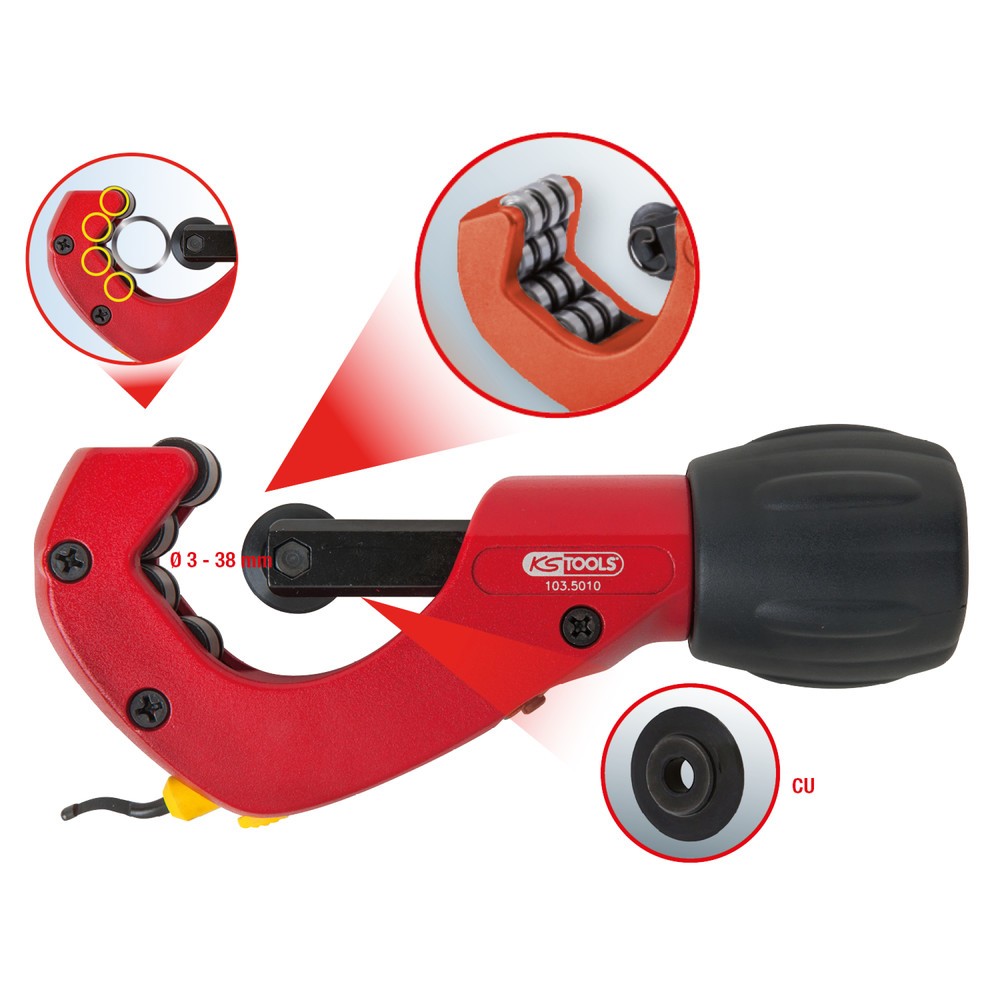 Produktabbildung Nr. 4: KS TOOLS Teleskop-Rohrabschneider, 3-38mm, 165mm