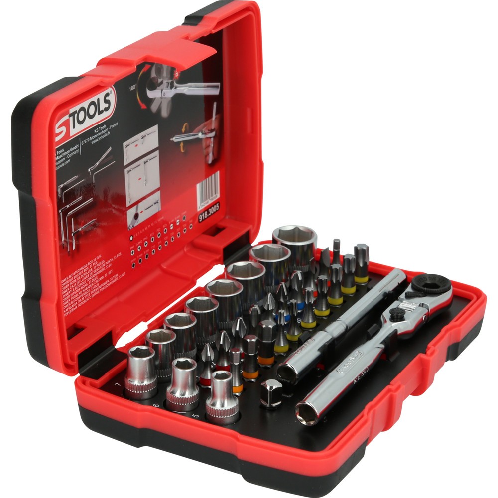 Produktabbildung Nr. 24: KS TOOLS 1/4" TORSIONpower Bit-Stecknuss-Box, 33-tlg