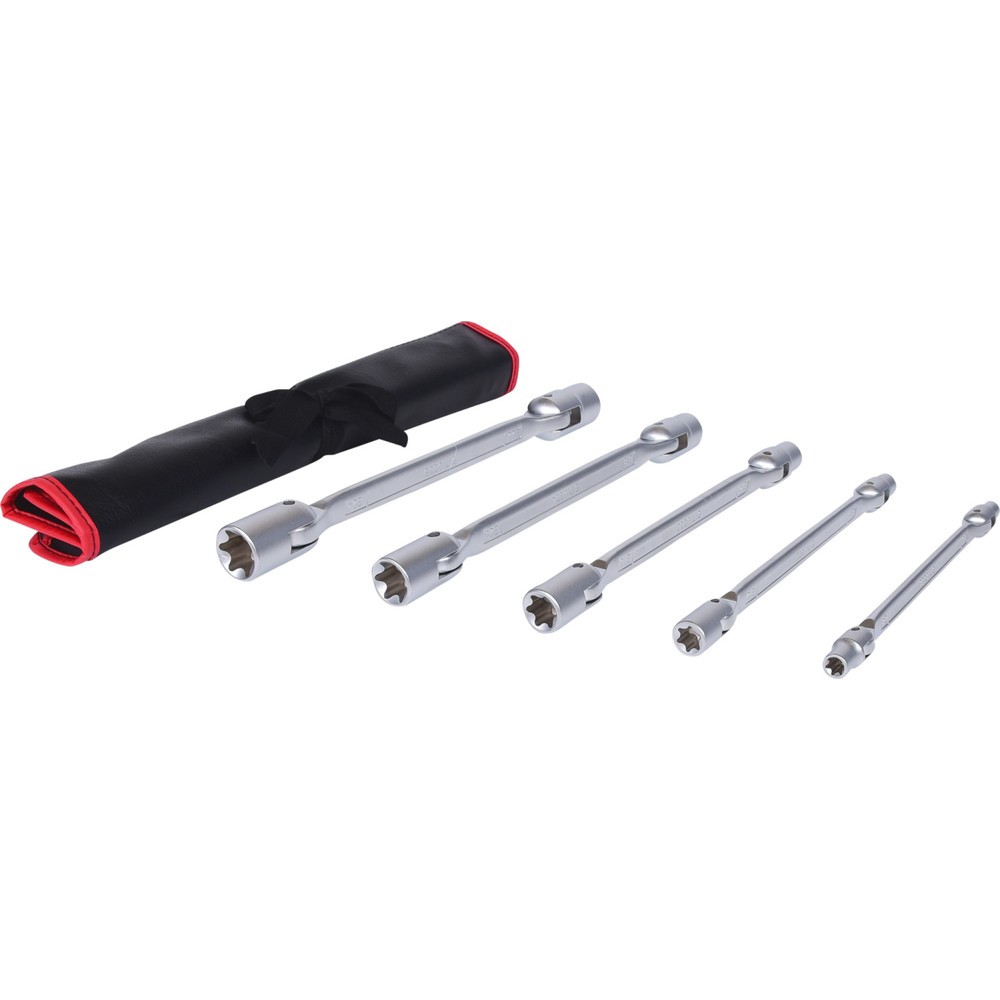 Produktabbildung Nr. 1: KS TOOLS Torx-E-Doppel-Gelenkschlüssel-Satz, 5-tlg