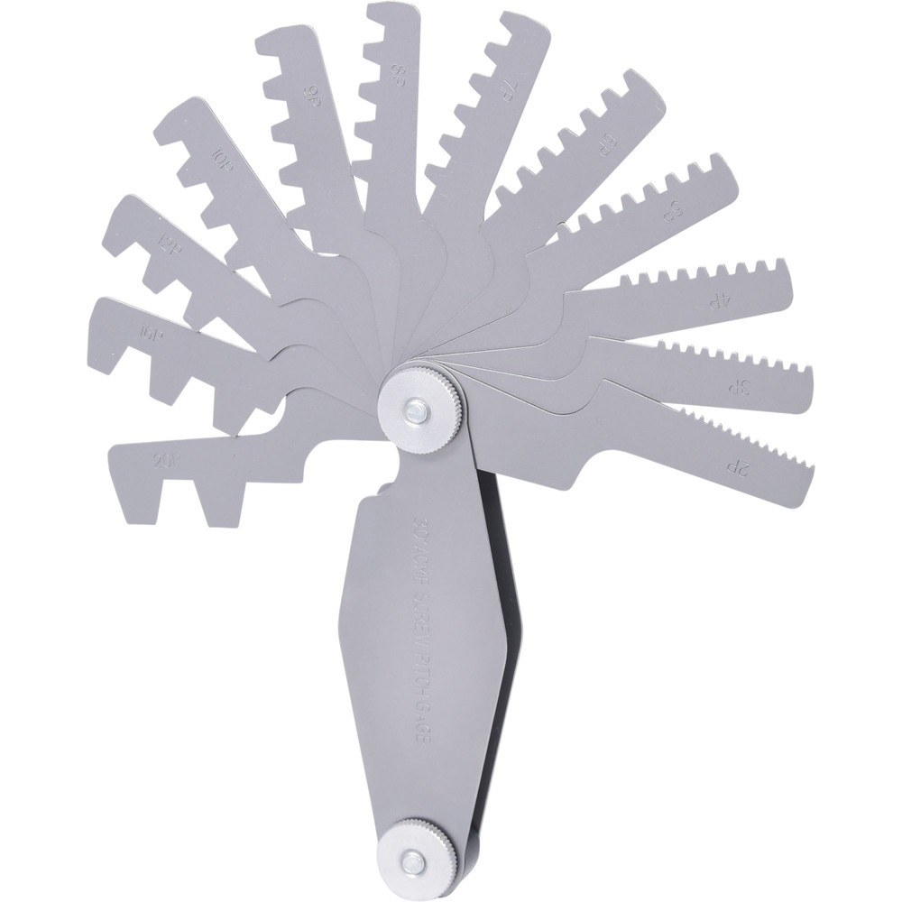 Produktabbildung Nr. 3: KS TOOLS Trapez-Gewindestahllehre, für 30° Gewinde, 2-12mm
