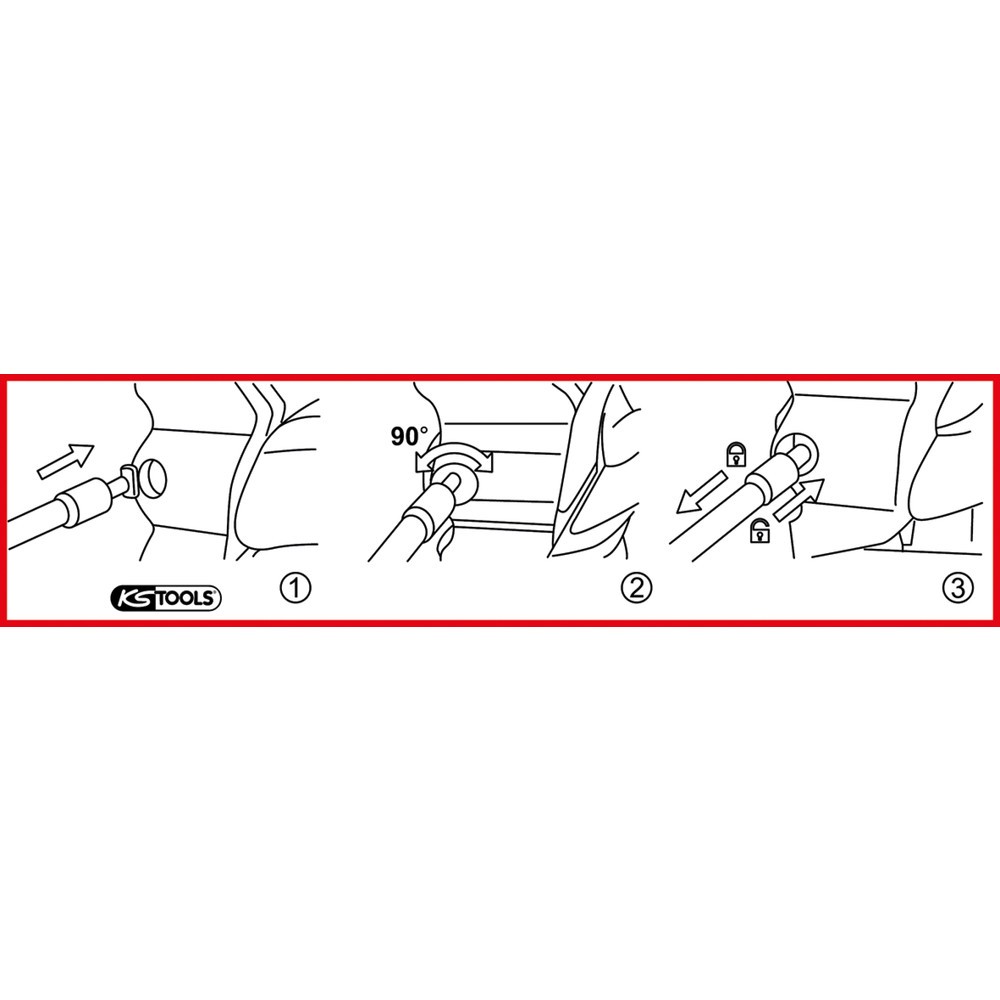 Produktabbildung Nr. 2: KS TOOLS Türgriff-Lösewerkzeug für VAG